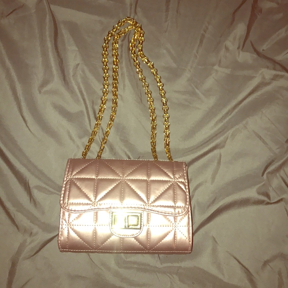 Brand new pink and gold purse